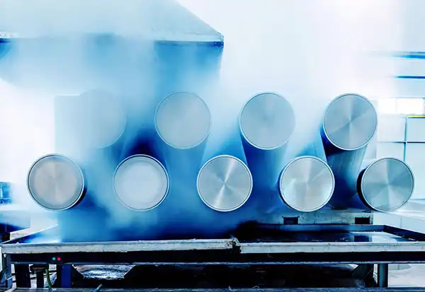 Inert gas processing with nitrogen or argon atmosphere in a controlled industrial oven