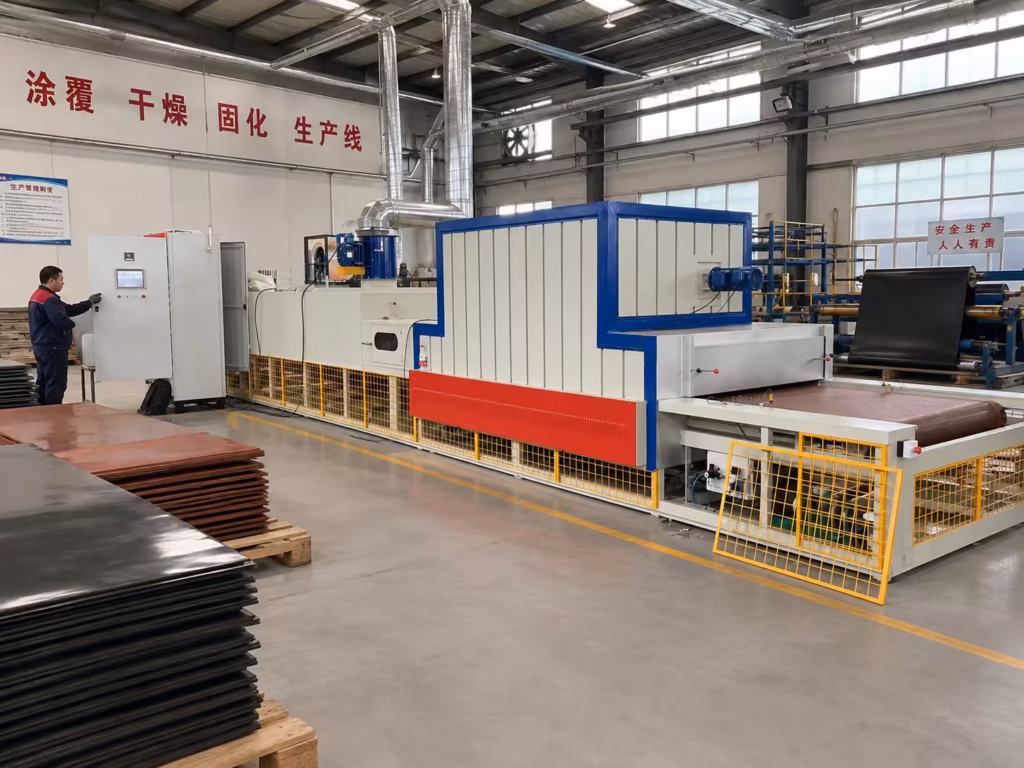 industrial continuous oven with conveyor loading system