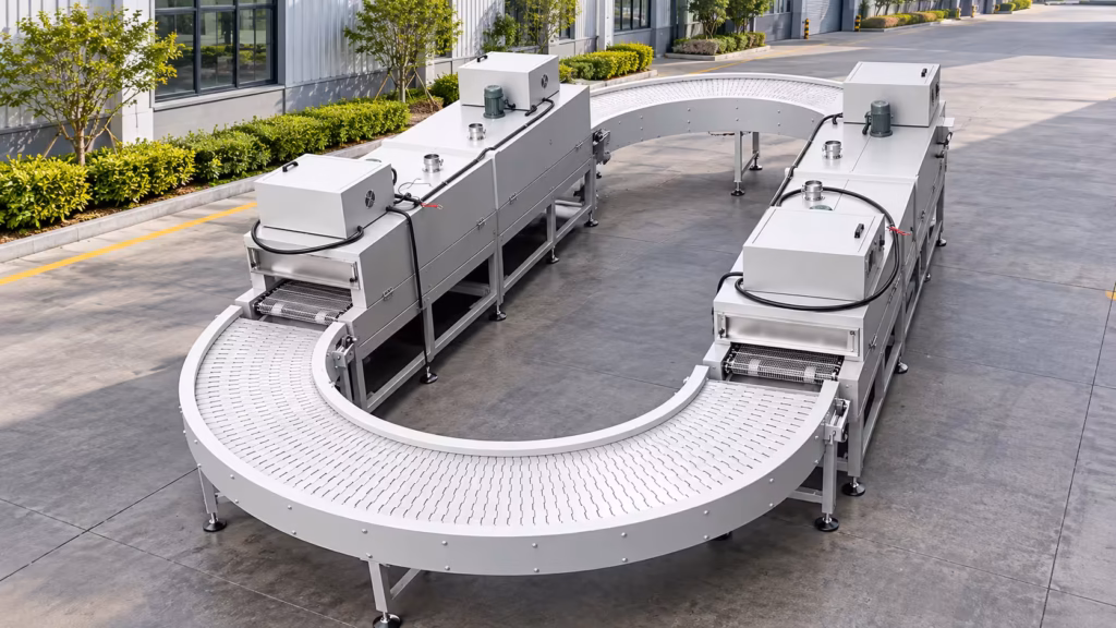 U-Shaped Drying Oven with Continuous Conveyor System
